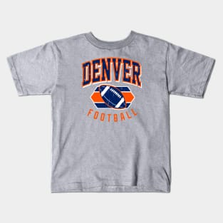 Vintage Denver Football Kids T-Shirt